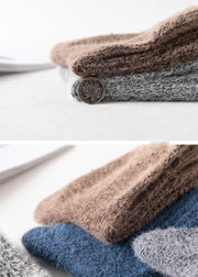 Thick Warm Socks Men's Parallel Line Wool Socks