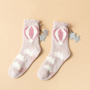 Winter Thick Women's Socks Japanese Sweet Girl Socks Coral Fleece Socks