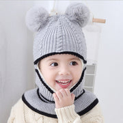 Baby winter scarf hat