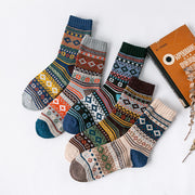 Thick Thread Ethnic Style Tube Socks