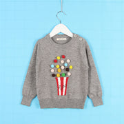 Cardigan for Winter Kids Sweater Balls Design