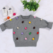 Cardigan for Winter Kids Sweater Balls Design