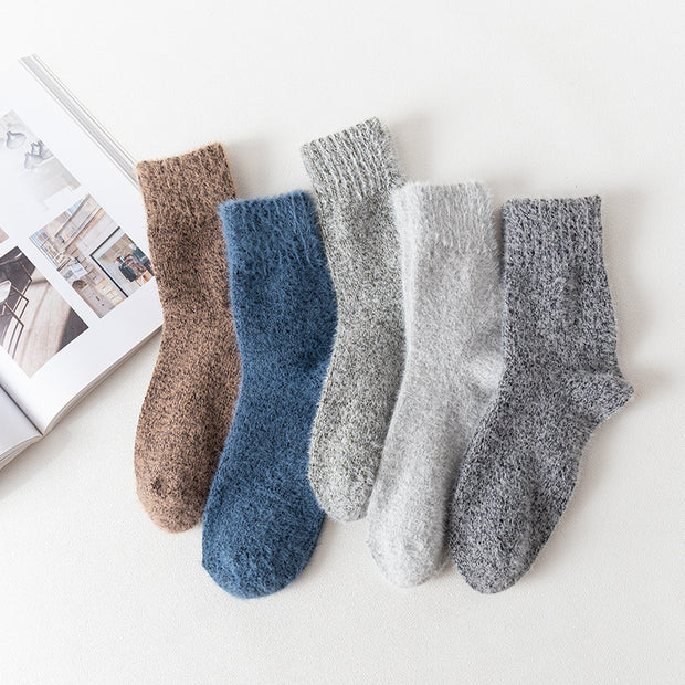 Thick Warm Socks Men's Parallel Line Wool Socks