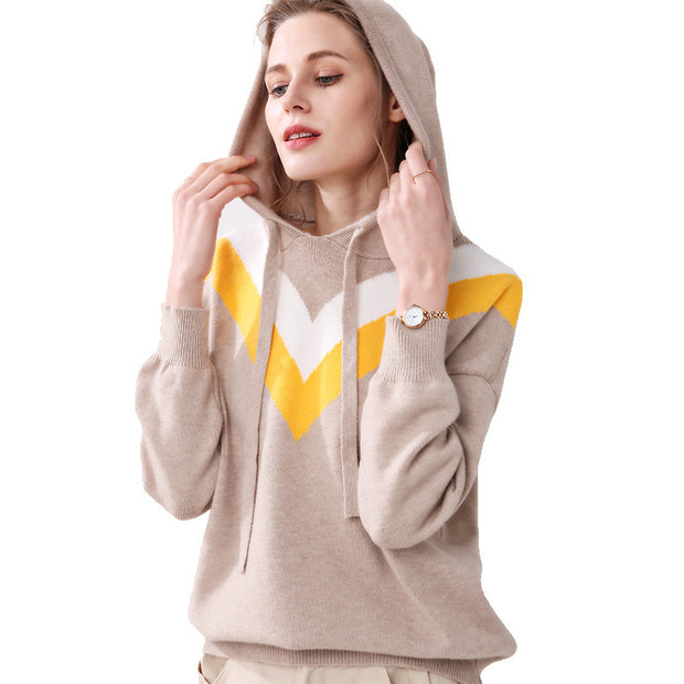 Hooded sweater pullovers and hoodies