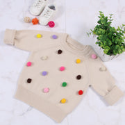 Cardigan for Winter Kids Sweater Balls Design