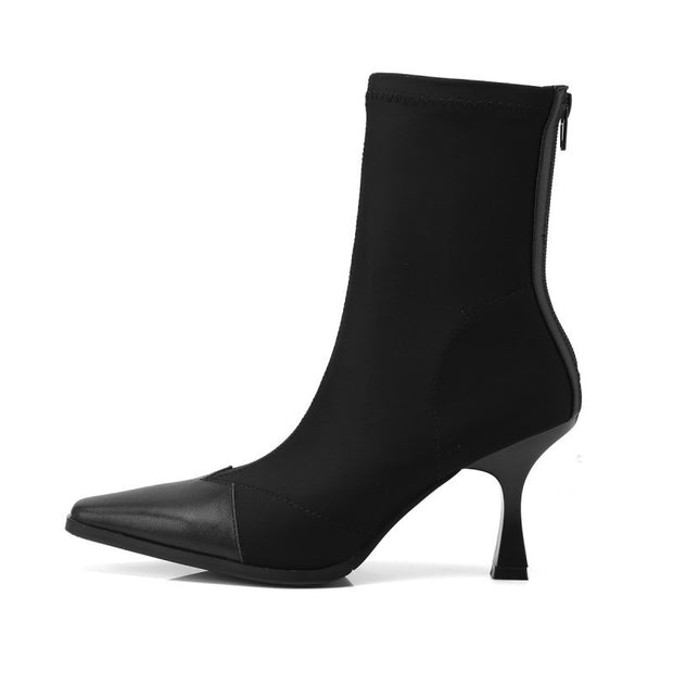 Autumn Winter Ankle Boots Stiletto Elastic Socks Boots