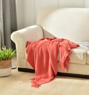 Fringed Knitted Small Blanket Napping Blanket Sofa Blanket