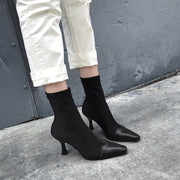 Autumn Winter Ankle Boots Stiletto Elastic Socks Boots