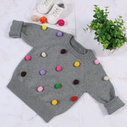 Cardigan for Winter Kids Sweater Balls Design