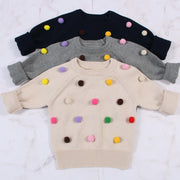 Cardigan for Winter Kids Sweater Balls Design