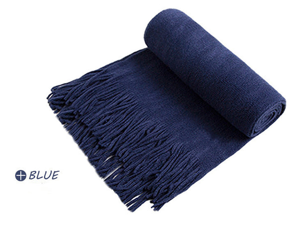 Boy Student's Winter Thick Cashmere Scarf