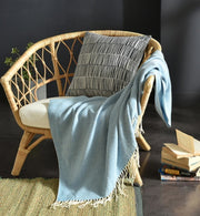 Fringed Knitted Small Blanket Napping Blanket Sofa Blanket