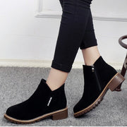 Winter Boots Cotton Boots Women's Boots Low Heel Square Heel