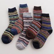 Thick Thread Ethnic Style Tube Socks